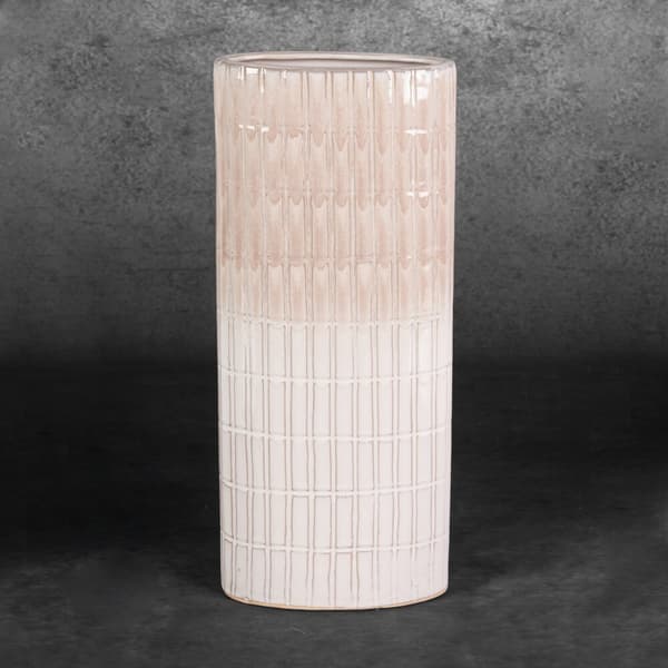 Dekorativ vase EDNA 17x8x41 Eurofirany creme beige keramik