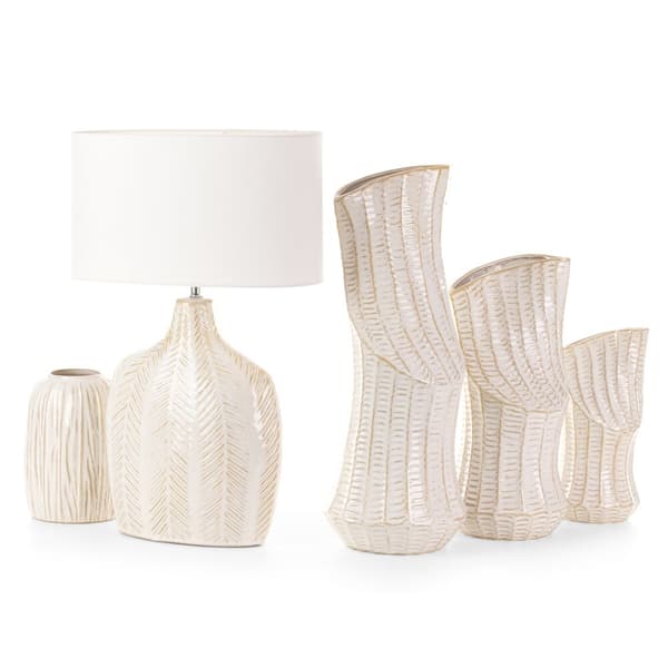 Dekorativ vase LIZA Eurofirany creme