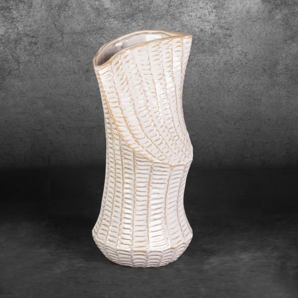 Dekorativ vase LIZA Eurofirany creme