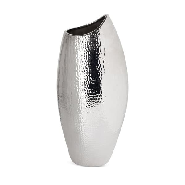 Dekorativ vase ERNA 20x13x46 Eurofirany sølv