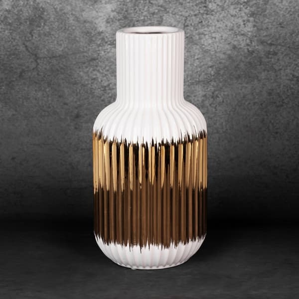 Dekorativ vase MONA Eurofirany hvid