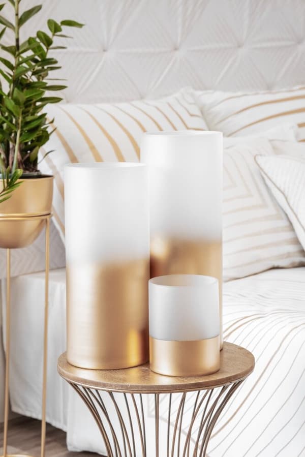 Dekorativ vase BLANCA7 Eurofirany hvid