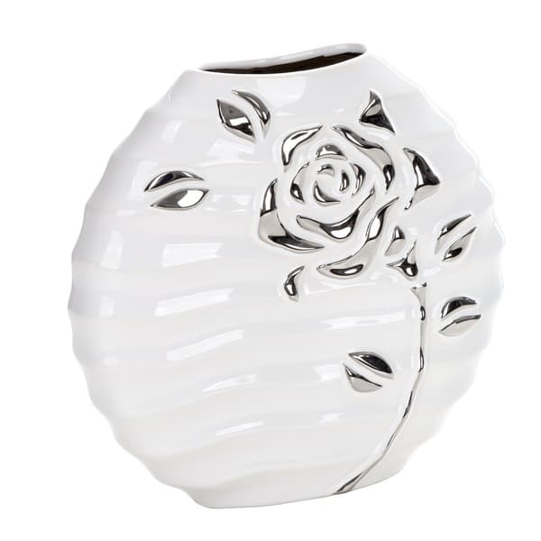 Dekorativ vase FLORESA Eurofirany hvid