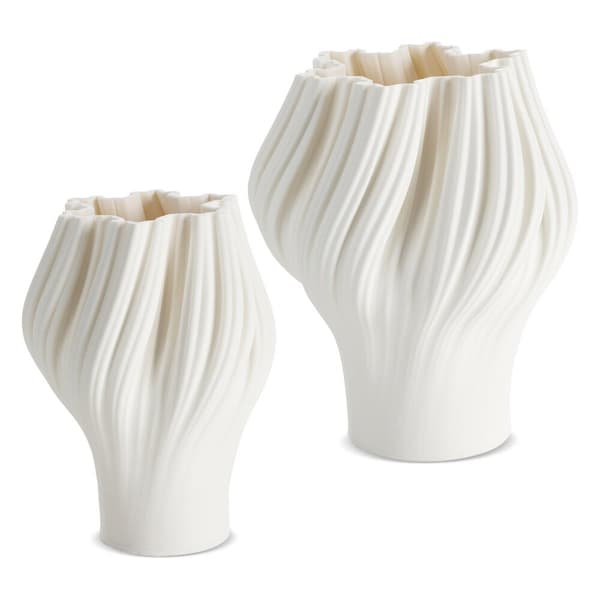 Dekorativ vase AZURA Eurofirany creme