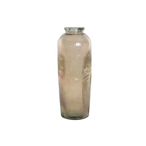 Vas Home ESPRIT Beige-brun (taupe) Återvunnet glas 30 x 30 x 72 cm