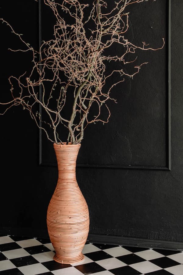 RATTANVASE HJUL M