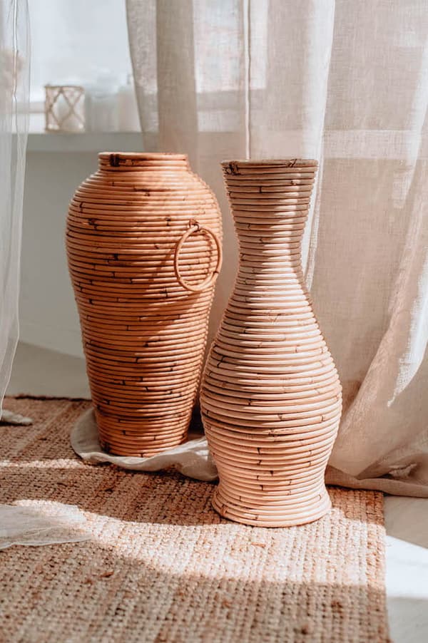 RATTANVASE HJUL M