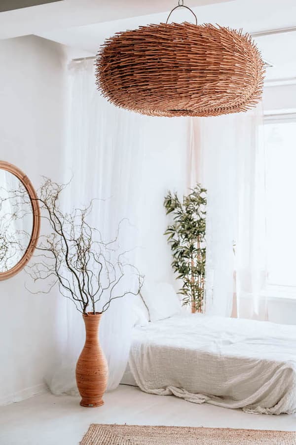 RATTANVASE HJUL M
