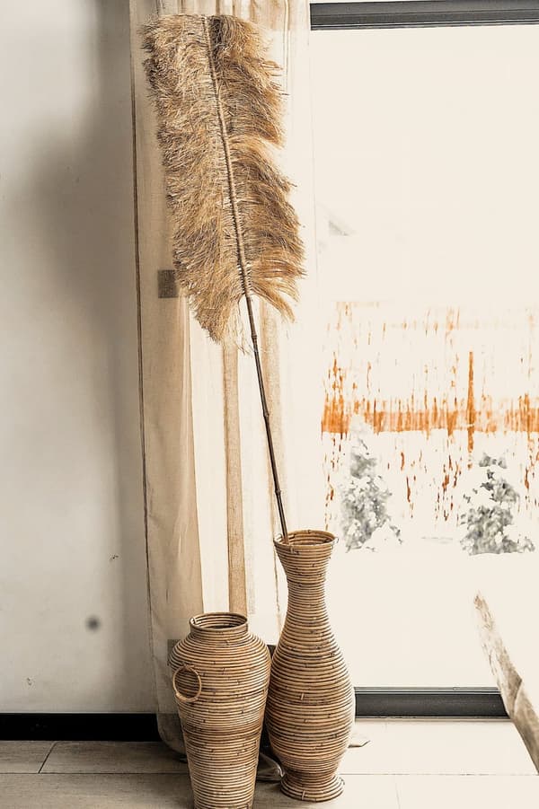 RATTANVASE HJUL M