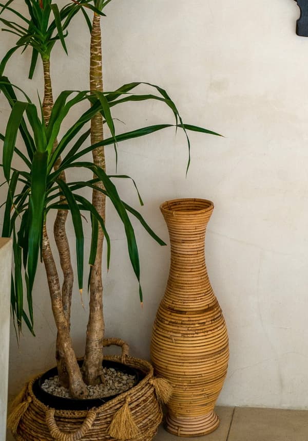 RATTANVASE HJUL M