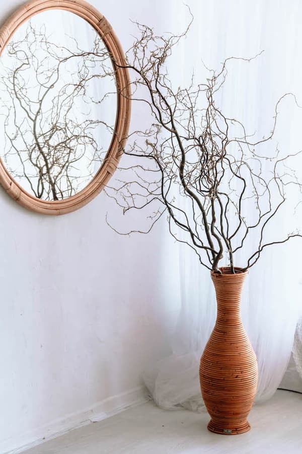 RATTANVASE HJUL M