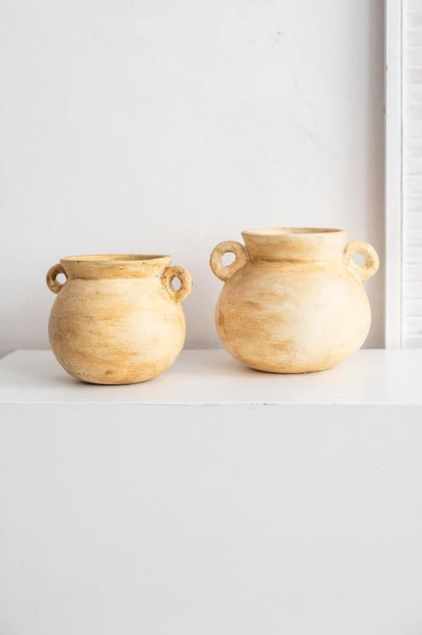 TERRACOTTA VASE AMED S
