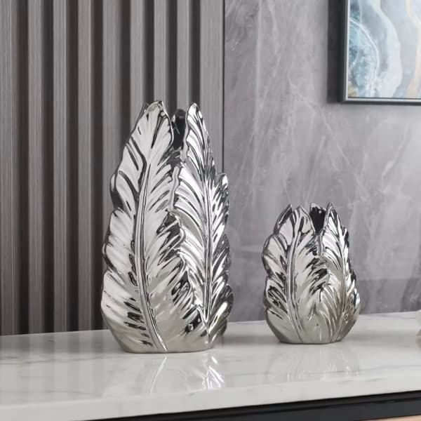 Moderne keramiske vaser, elegant nordisk design, alsidige sølv- og guldmuligheder,sølv
