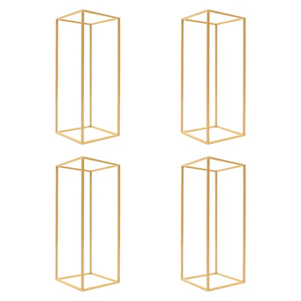 Bryllupsblomsterstandssæt, Elegant metaldesign, Holdbar til begivenheder, Alsidig midterstykkeholder