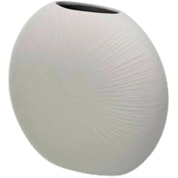 Dekorativ vas - PRESENTDEKOR - Set om 4 - Keramik - Grå - 29 x 26 x 11 cm