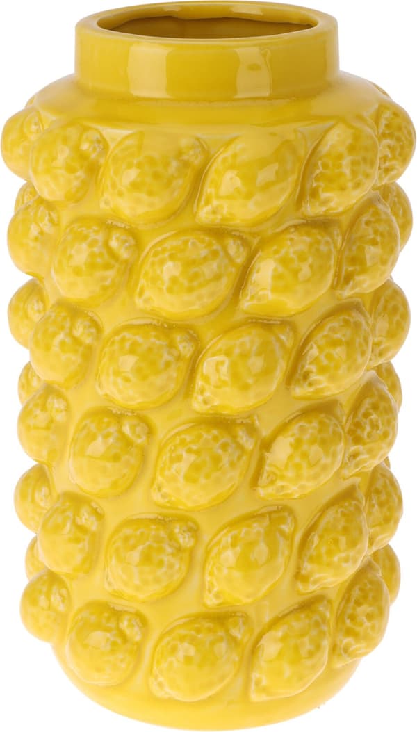 Vas Citroner Gul Keramik 27 cm