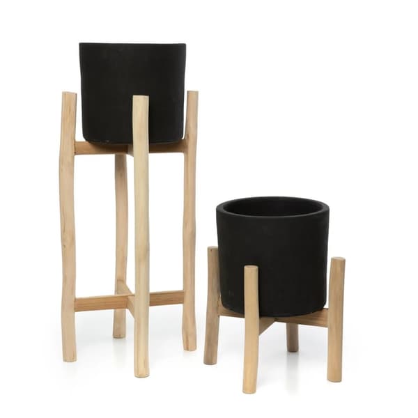 Charcoal High - Sort Naturlig - L