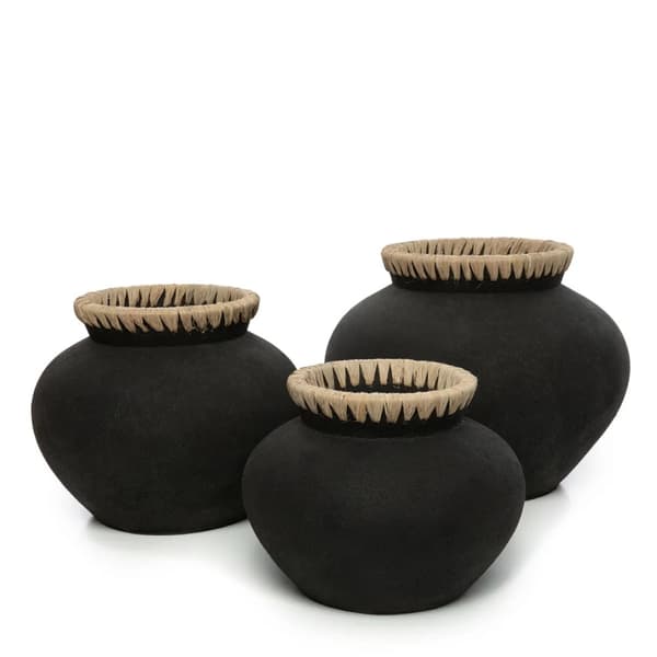Styly Vase - Sort Naturlig - L