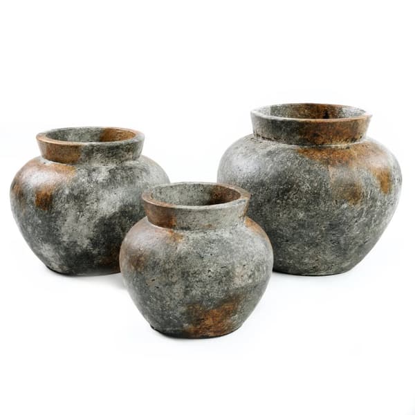 Den Funky Vase - Antik Grå - M