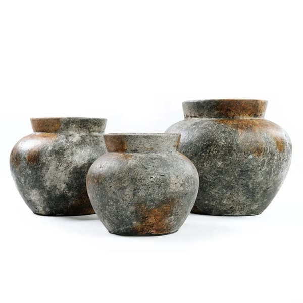 Den Funky Vase - Antik Grå - M