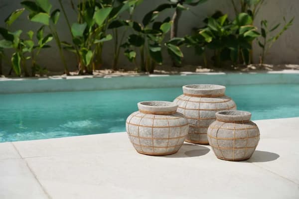Belly Vase - Beton Naturlig - L