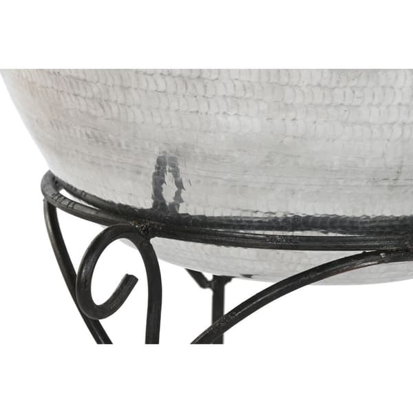 Vas Home ESPRIT Svart Silvrig Aluminium 45 x 45 x 95 cm