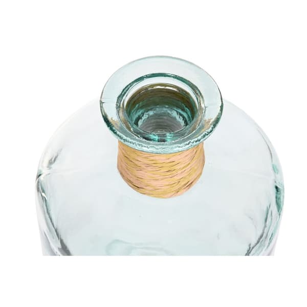 Vas Home ESPRIT Transparent Rusar Återvunnet glas Naturell 25 x 25 x 75 cm