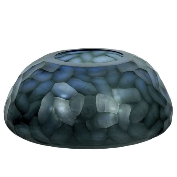 Vas Home ESPRIT Blå Glas Modern 33 x 33 x 14 cm