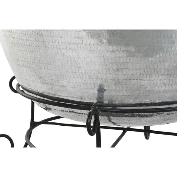 Vas Home ESPRIT Svart Silvrig Aluminium Järn 75 x 75 x 90 cm