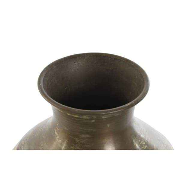 Vase Home ESPRIT Grøn Aluminium 18 x 18 x 30 cm