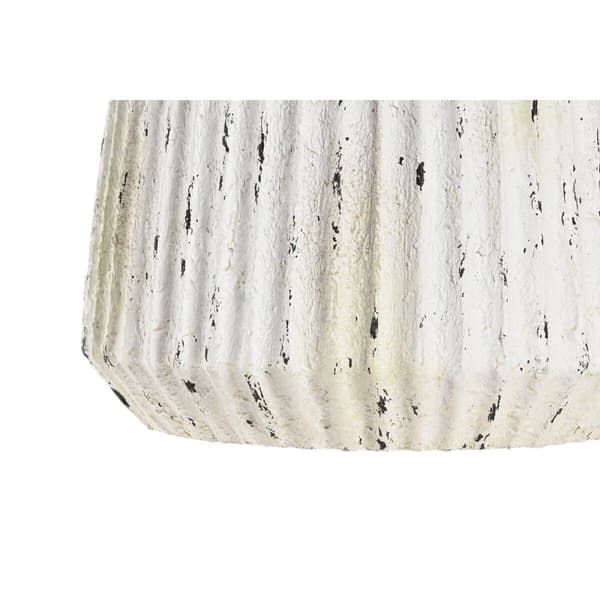 Vase Home ESPRIT Hvid Magnesium 28,5 x 28,5 x 32,5 cm