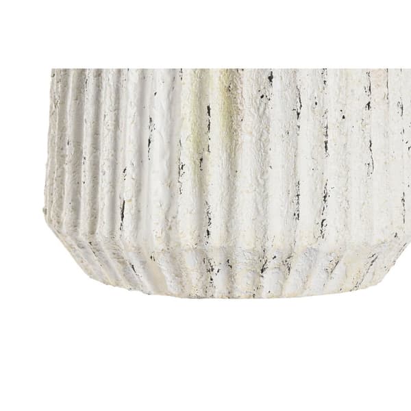 Vase Home ESPRIT Hvid Magnesium 28 x 28 x 53 cm