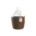 Miniatyrbillede 1 af 4: Vase Home ESPRIT Gennemsigtig Mørkebrun Krystal Natur Kolonistil 26 x 26 x 39 cm