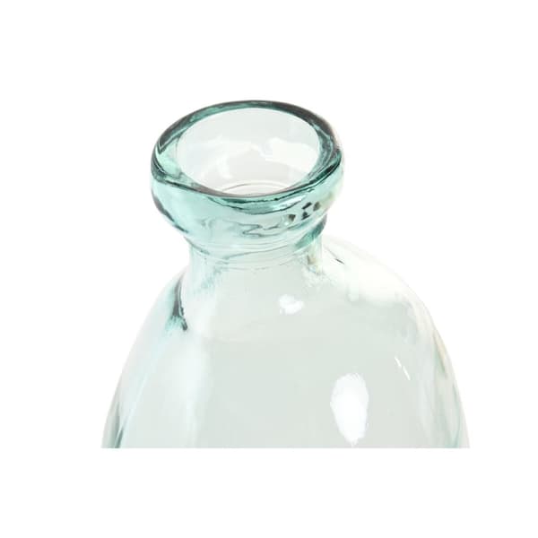 Vase Home ESPRIT Gjennomsiktig Resirkulert glass 22 x 22 x 51 cm