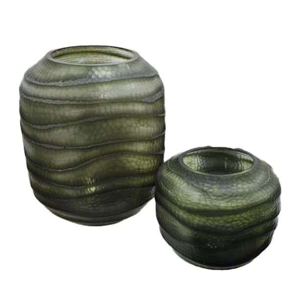 Vas Home ESPRIT Grön Glas Modern 20 x 20 x 18 cm