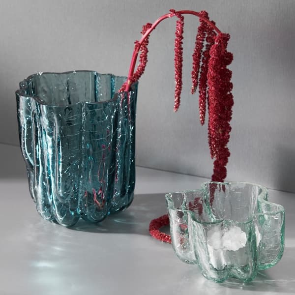 Crackle vas cirkulär H 12.1cm - Kosta Boda