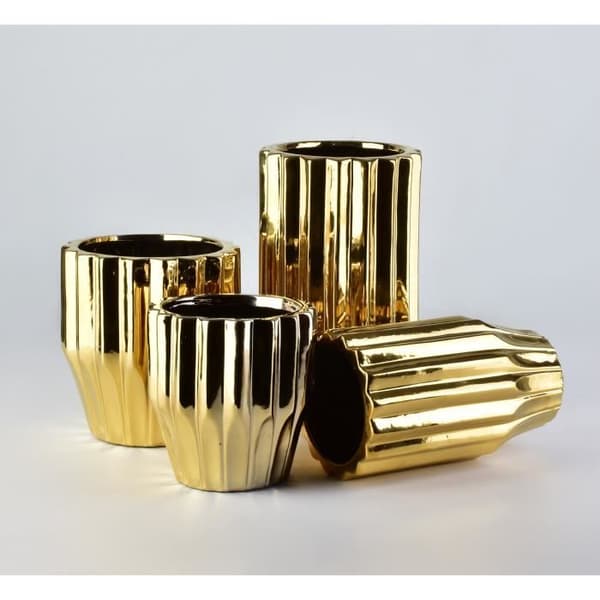 Vas - MONDEX - YVONNE - Guld - 12x20 cm - Elegans Chic