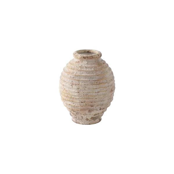 Vintage keramisk vase, 21,5 cm højde, håndlavet rustik design,Lille størrelse-a
