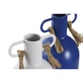 Miniatyrbilde 3 av 3: Vase DKD Home Decor Metall Hvit Marineblå (9 x 9 x 19 cm) (2 enheter)