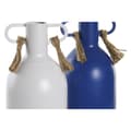 Pikkukuva 2 / 3: Maljakko DKD Home Decor Metalli Valkoinen Laivastonsininen (9 x 9 x 19 cm) (2 osaa)