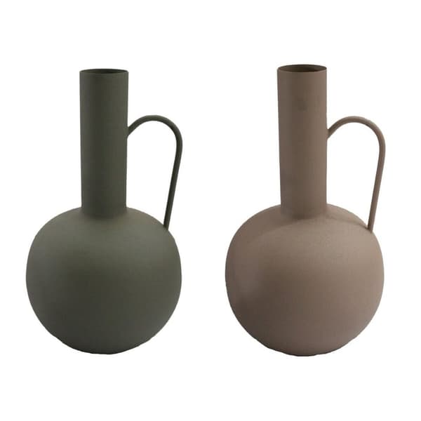 Vase DKD Home Decor Aluminium Urban (2 enheder) (23 x 23 x 40 cm)