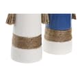 Miniatyrbillede 2 af 3: Vase DKD Home Decor Keramik Hvid Marineblå (9,5 x 7 x 20 cm) (2 enheder)