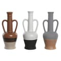 Pikkukuva 1 / 4: Maljakko DKD Home Decor Valkoinen Harmaa Terrakotta Posliini 12,7 x 12,5 x 30 cm (3 osaa)