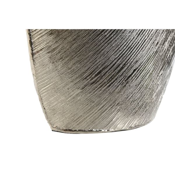 Vase DKD Home Decor Gylden Sølvfarvet Aluminium Moderne 22 x 13 x 40,5 cm (2 enheder)
