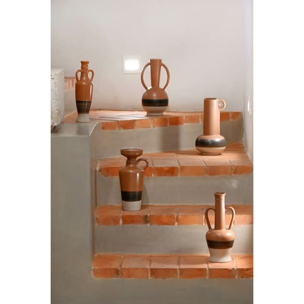Vase DKD Home Decor Hvid Grå Terrakotta Porcelæn 13,3 x 11 x 27,3 cm 13,3 x 11 x 28 cm (3 enheder)