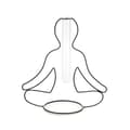Miniatyrbild 3 av 4: Vas - soliflore Balvi - 27584 - Silhouette Vas Svart Färg Dekorativ vas i form av en yogaställning Metall/glas