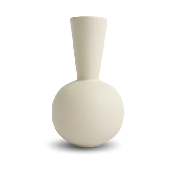 Cooee design - HI-028-29-SH - Blomvas - Trumpetskal - Keramik - Färg: Kräm - (x H) 17 x 30 cm
