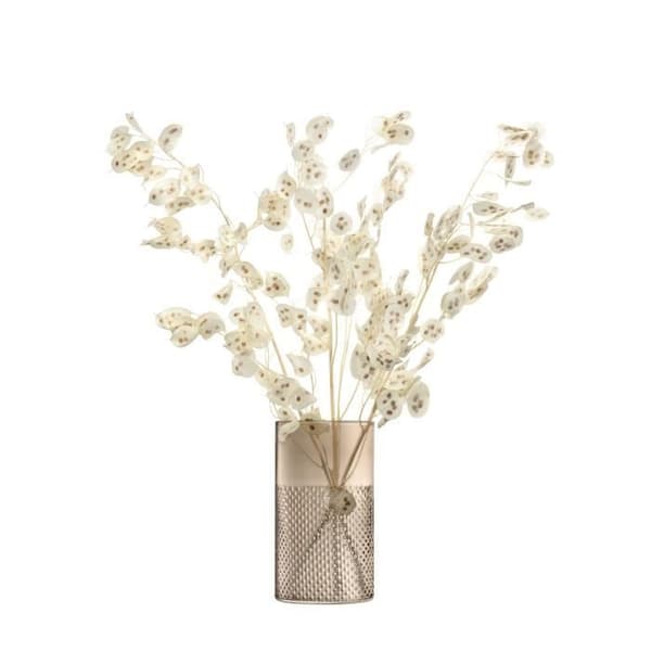 Vas - L.S.A. - 25 cm - Taupe glas - Modern design - Cylindrisk
