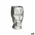 Miniatyrbild 1 av 3: Vas 3D Ansikte Silvrig Polyresin 12 x 24,5 x 16 cm (4 antal)