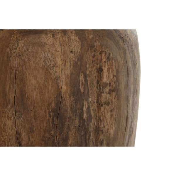 Vas Home ESPRIT Naturell Mörkbrun Teak 25 x 25 x 40 cm